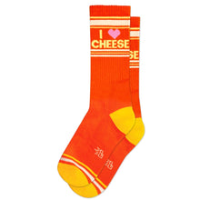 Load image into Gallery viewer, I Love Cheese Unisex Ribbed Socks

