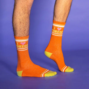 I Love Cheese Unisex Ribbed Socks