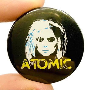 Blondie Atomic Button Pin Badge