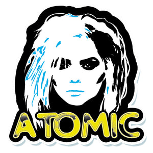 1980S Stylee Blondie Atomic Vinyl Sticker
