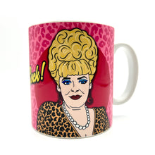 Load image into Gallery viewer, Ey Up Cock! Bet Lynch Inspired Ceramic Mug
