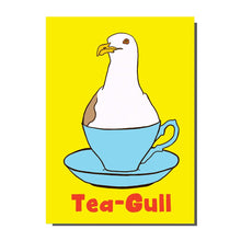 Load image into Gallery viewer, Tea-Gull The Seagull Greetings Card
