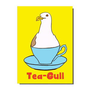 Tea-Gull The Seagull Greetings Card