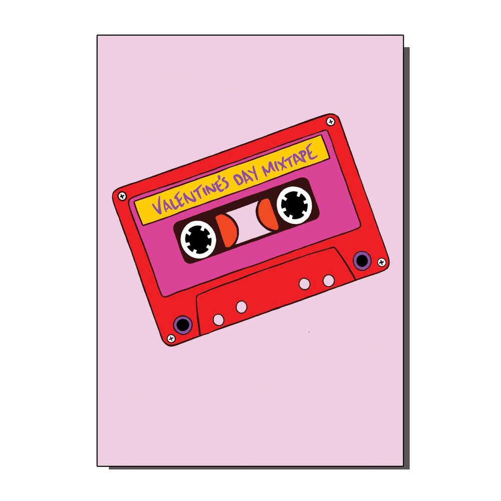 Valentines Mixtape Greetings Card