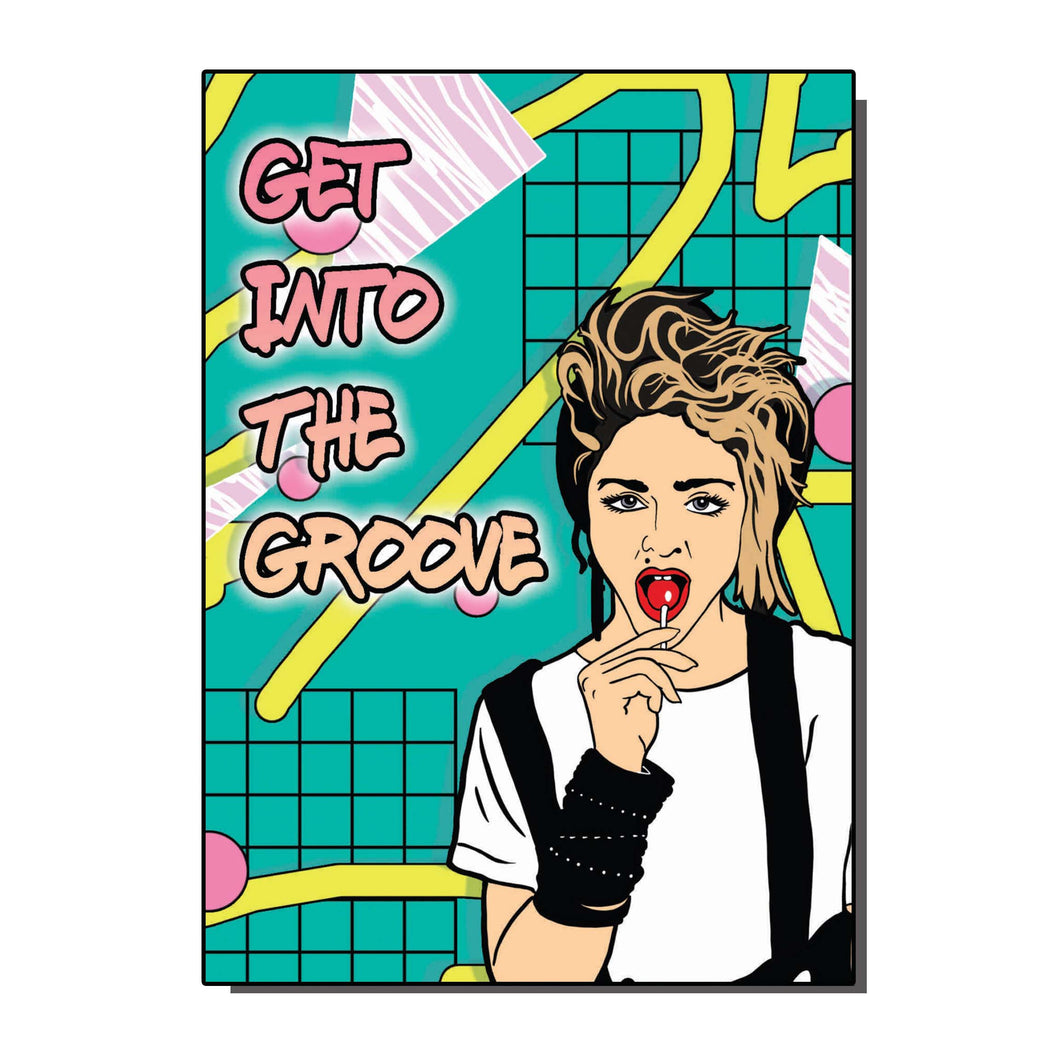 Madonna Get Into The Grove Greetings Card