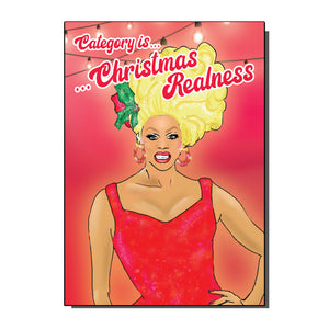 RuPaul's Christmas Realness Card