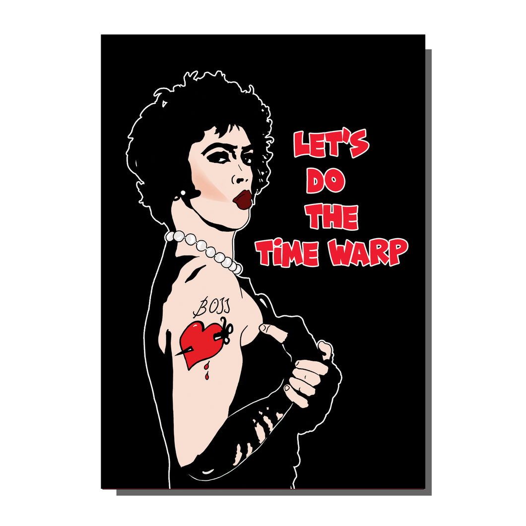 The Time Warp Rocky Horror Greetings Card