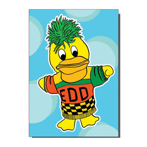 Edd The Duck Greetings Card