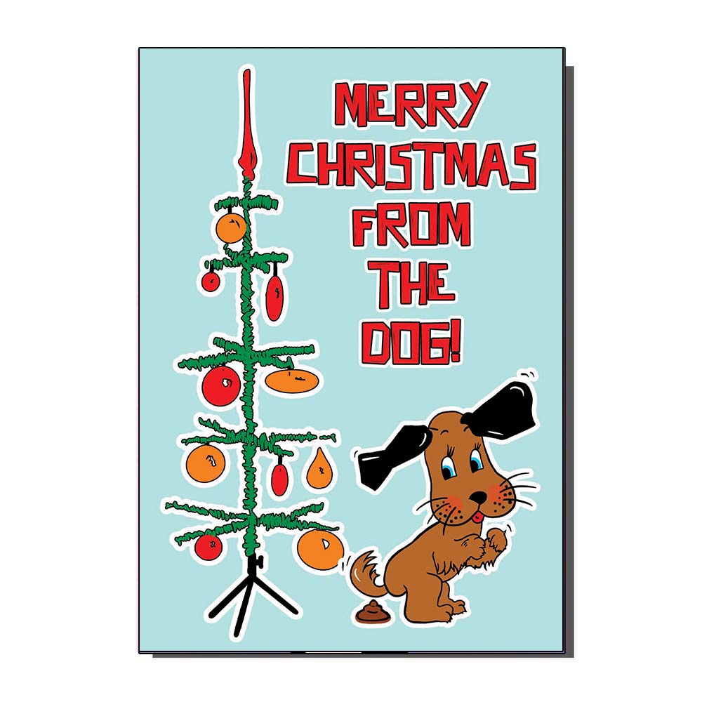 Merry Christmas From The Dog Card
