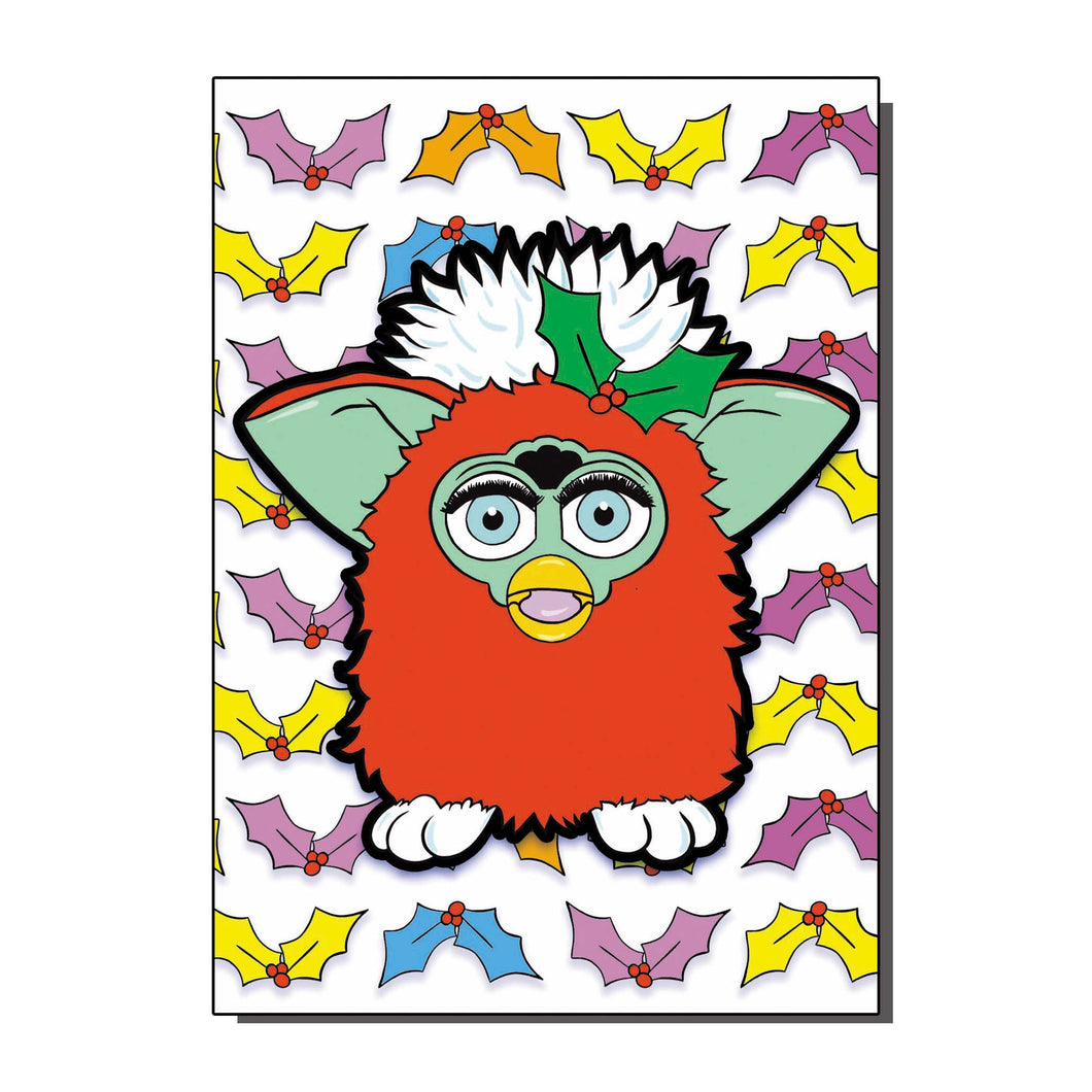 Furby Christmas Card