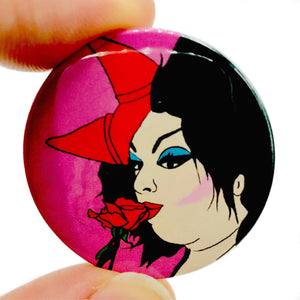 Divine Love Button Pin Badge
