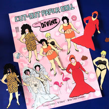 Load image into Gallery viewer, Cut Out Paper Doll Starring Divine Art Print
