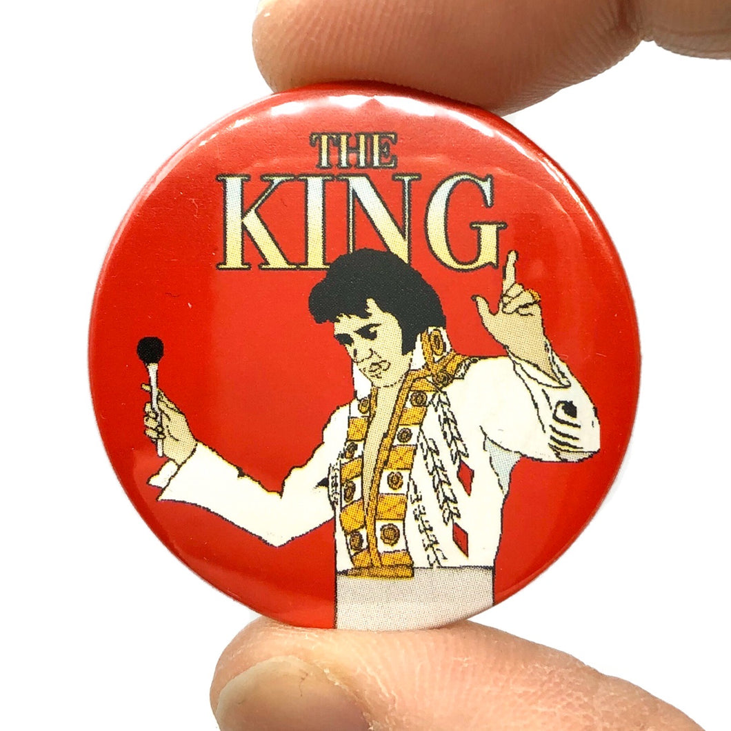 Elvis The King Pin Badge
