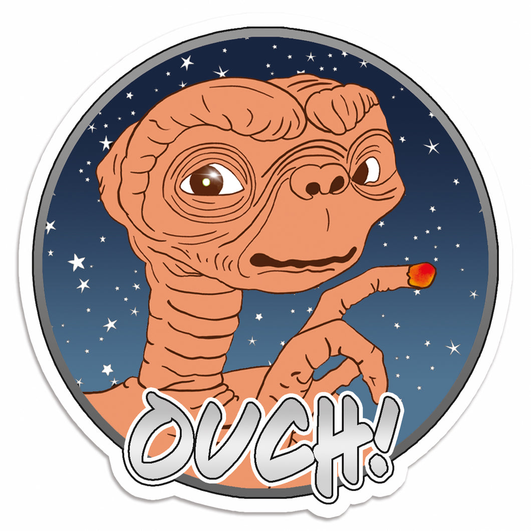 ET Ouch 1980'S Style Sticker