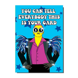 Elton John Greetings Card