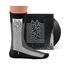 Load image into Gallery viewer, Joy Division Album Cover Inspired Socks
