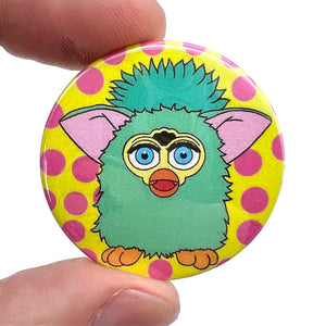 Furby Button Pin Badge