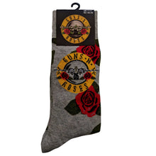 Load image into Gallery viewer, Guns N Roses Bullet Rose Socks
