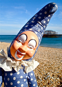 Hello Darlings Brighton Beach Clown Card