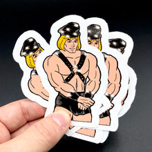 Load image into Gallery viewer, Gay Fetish He-man Leather Queen Vinyl Sticker
