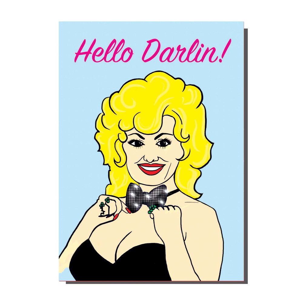 Hello Darlin' Dolly Parton Greetings Card