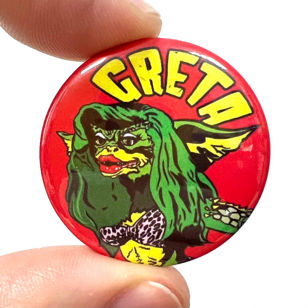 Greta Button Pin Badge