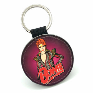 Bowie Glitter Keyring