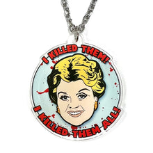 Load image into Gallery viewer, I Killed Them All Murder She Wrote Inspired Necklace
