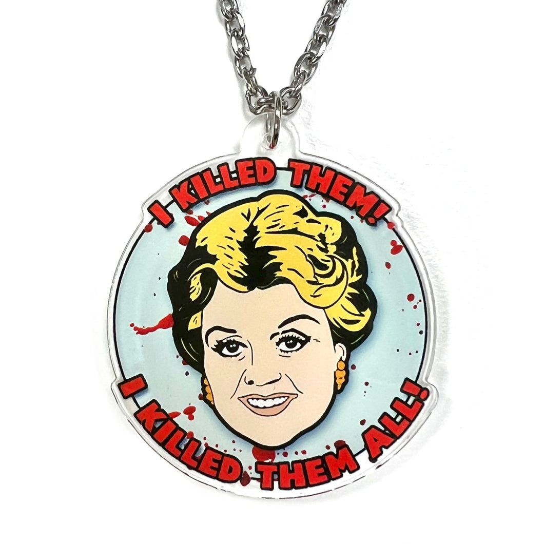 I Killed Them All Murder She Wrote Inspired Necklace