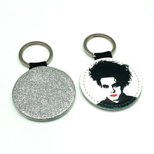 Load image into Gallery viewer, Robert Smith The Cure Glitter Keyring
