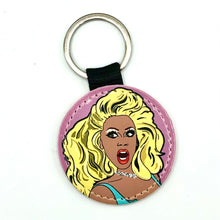 Load image into Gallery viewer, RuPaul Glitter Keyring
