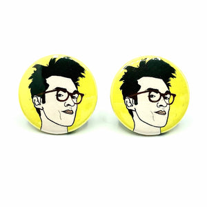 Morrissey Button Stud Earrings