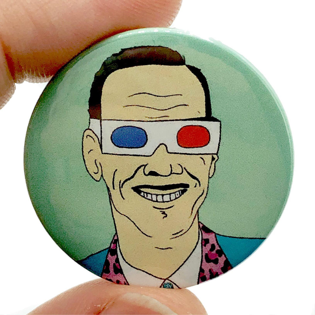 John Waters X-Ray Spex Button Pin Badge