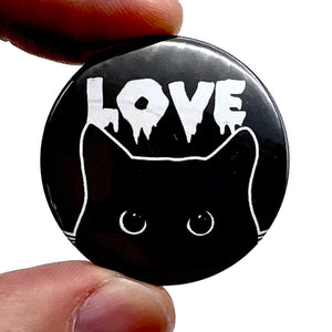Love Cats Button Pin Badge