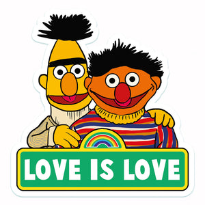 Love Is Love Bert And Ernie Inspired Vinyl Sticker