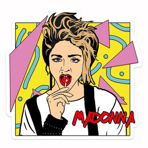 Madonna 1980s Inspired Vinyl Sticker