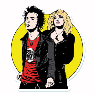Sid And Nancy Vinyl Sticker