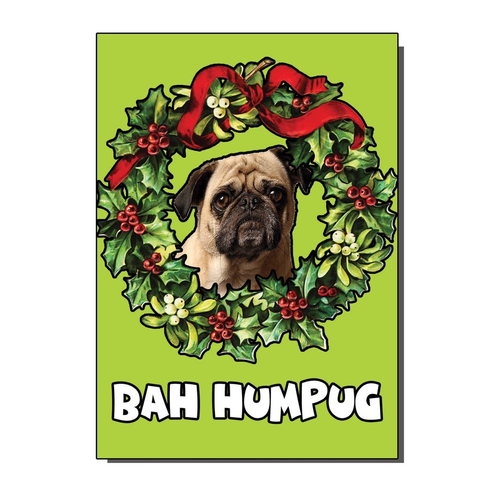 Bah Humpug Christmas Card