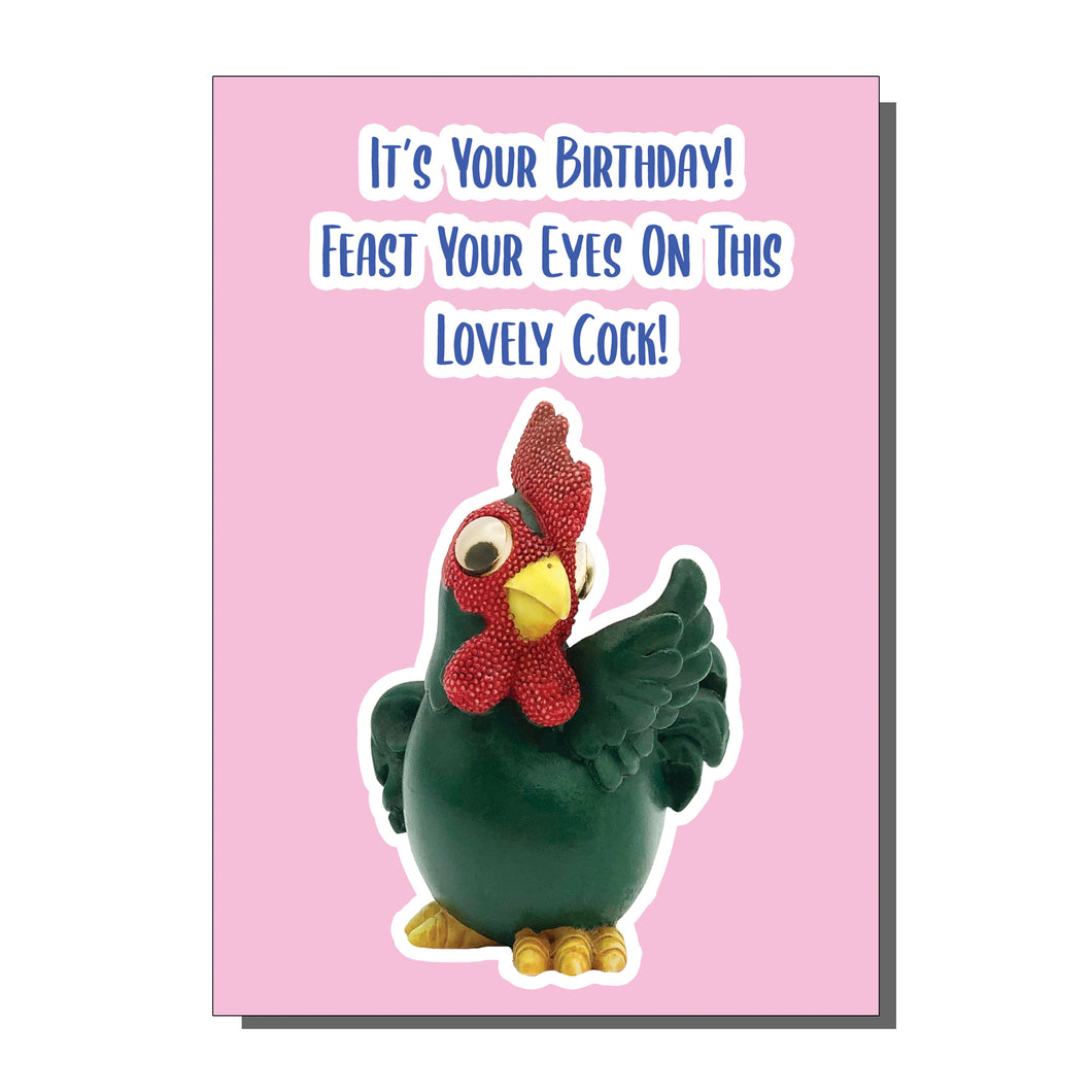 Lovely Cock Greetings Card