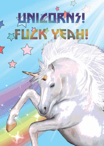 Unicorns Fuck Yeah Card