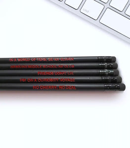 Set Of 5 Stranger Things Pencils Set