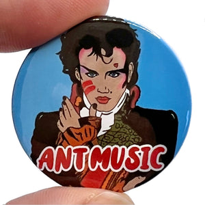 Ant Music Button Pin Badge