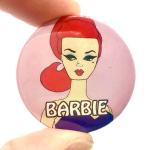 Barbie Button Pin Badge