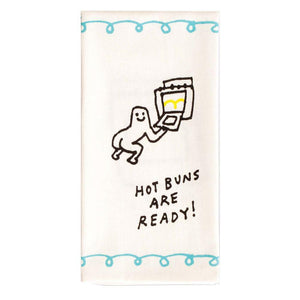 Hot Buns Are Ready Tea Towel