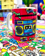 Load image into Gallery viewer, Turn It Up Boombox Ceramic Mug
