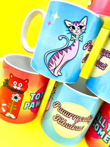 Kitsch Puuurrfectly Fabulous Cat Ceramic Mug