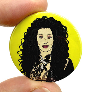 Cher Button Pin Badge