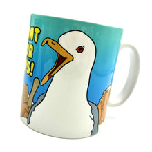 Load image into Gallery viewer, I Want Your Chips Seagull Ceramic Mug
