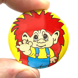 Cute Troll Button Pin Badge