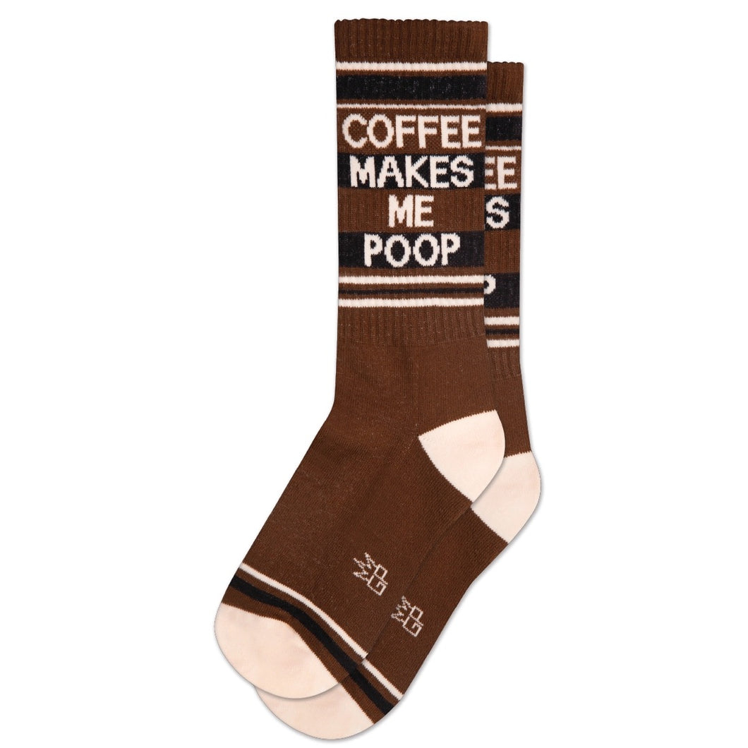 Coffee Makes Me Poop Unisex Ribbed Socks